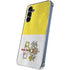 Vatican City Flag Distressed Galaxy S24 Clear Case